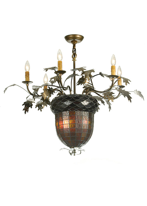 Meyda Tiffany 50859 Eight Light Chandelier, Antique Copper