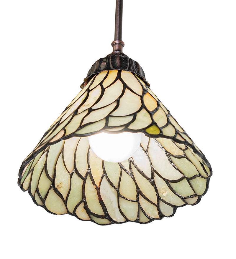 Meyda Tiffany 50863 One Light Mini Pendant, Bronze