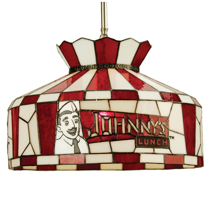 Meyda Tiffany 51012 One Light Pendant, Brushed Nickel