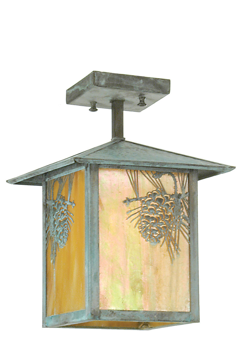 Meyda Tiffany 51402 One Light Mini Pendant, Verdigris