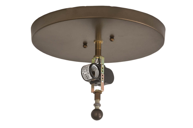 Meyda Tiffany 51495 Two Light Flushmount, Antique Copper