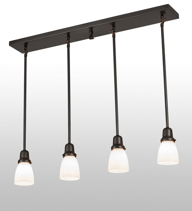 Meyda Tiffany 56726 Four Light Island Pendant, Rust