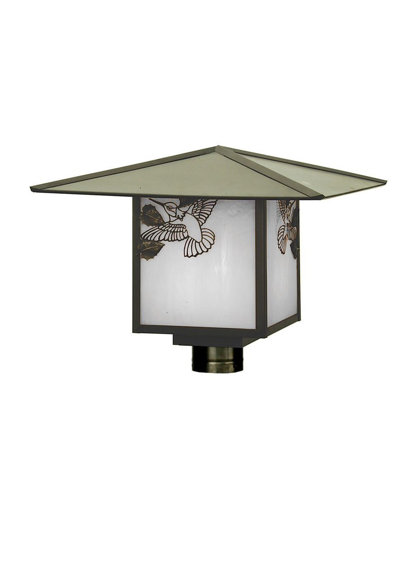 Meyda Tiffany 64980 Post Mount, Craftsman Brown
