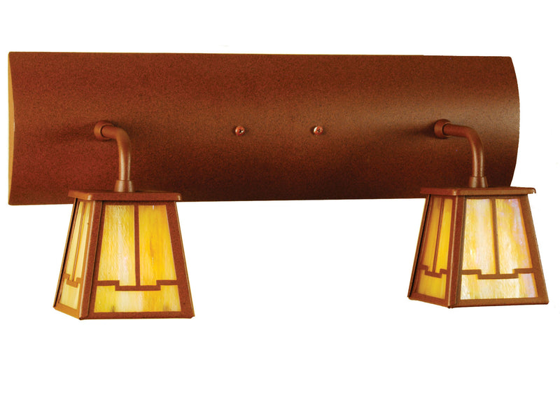 Meyda Tiffany 66086 Two Light Wall Sconce, Rust