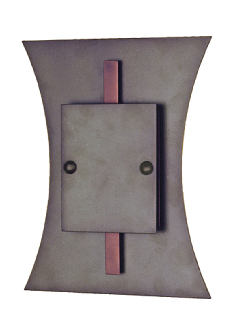 Meyda Tiffany 66619 One Light Wall Sconce, Tarnished Copper/Cinnamon Coffee Metallic