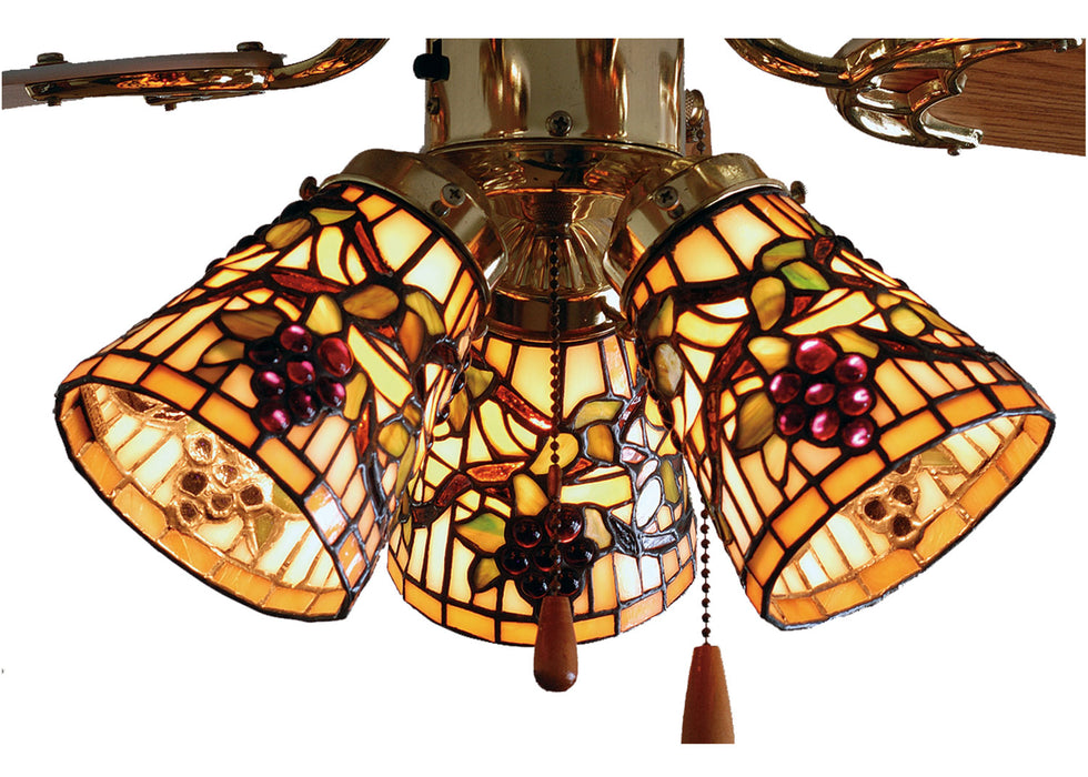 Meyda Tiffany 67013 Fan Light Shade, Antique Brass