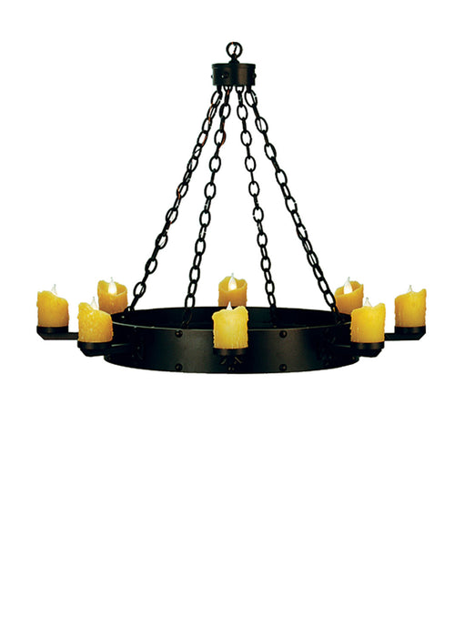 Meyda Tiffany 67974 Eight Light Chandelier, Matte Copper Vein