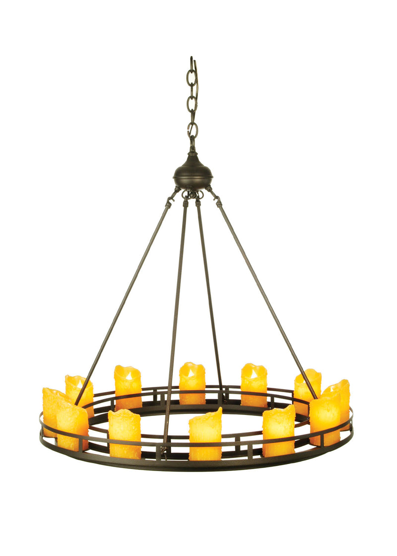 Meyda Tiffany 68217 12 Light Chandelier, Dark Roast