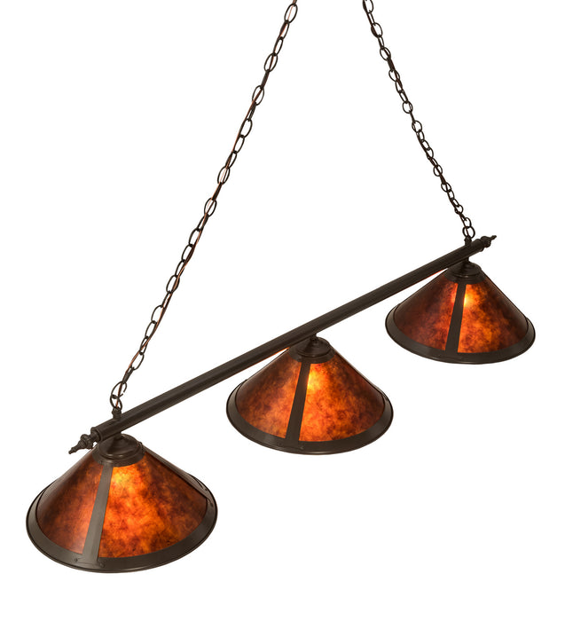 Meyda Tiffany 68232 Three Light Island Pendant, Timeless Bronze