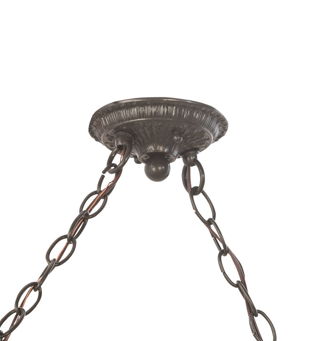 Meyda Tiffany 68232 Three Light Island Pendant, Timeless Bronze