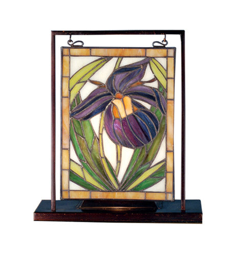 Meyda Tiffany 68351 Mini Tabletop Window, Pbag Beige Avocado Ha