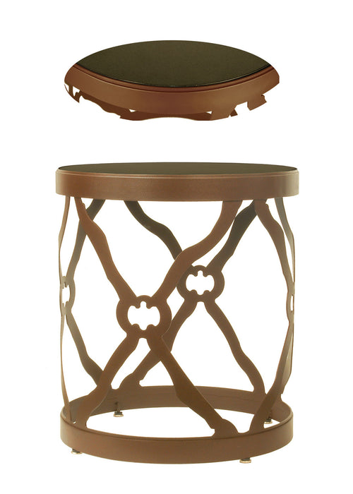 Meyda Tiffany 68395 Table, Black Metal,Antique