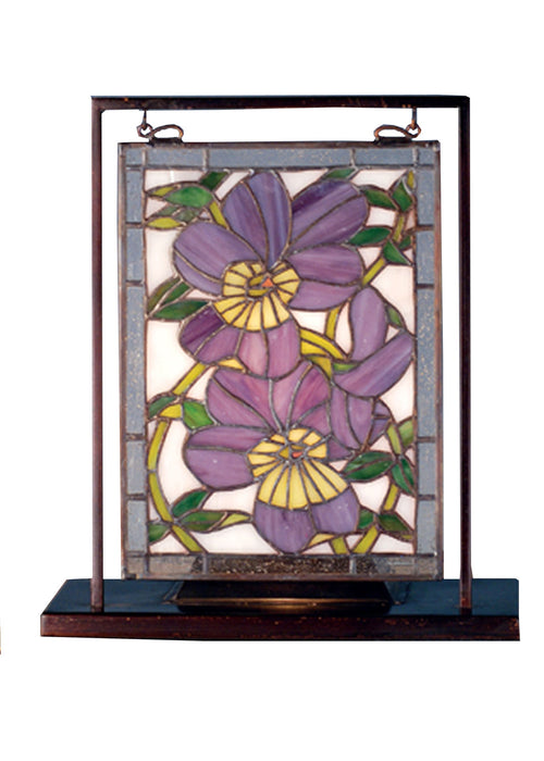 Meyda Tiffany 68409 Mini Tabletop Window, Antique Copper