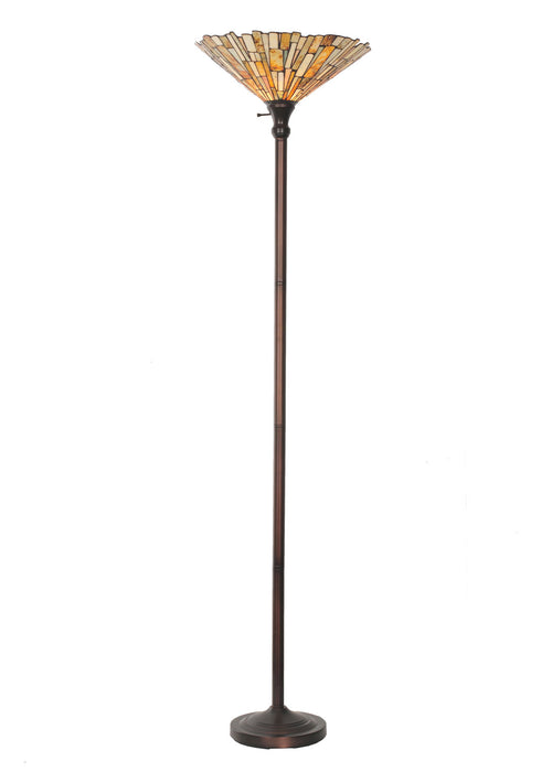Meyda Tiffany 68439 One Light Torchiere, Antique