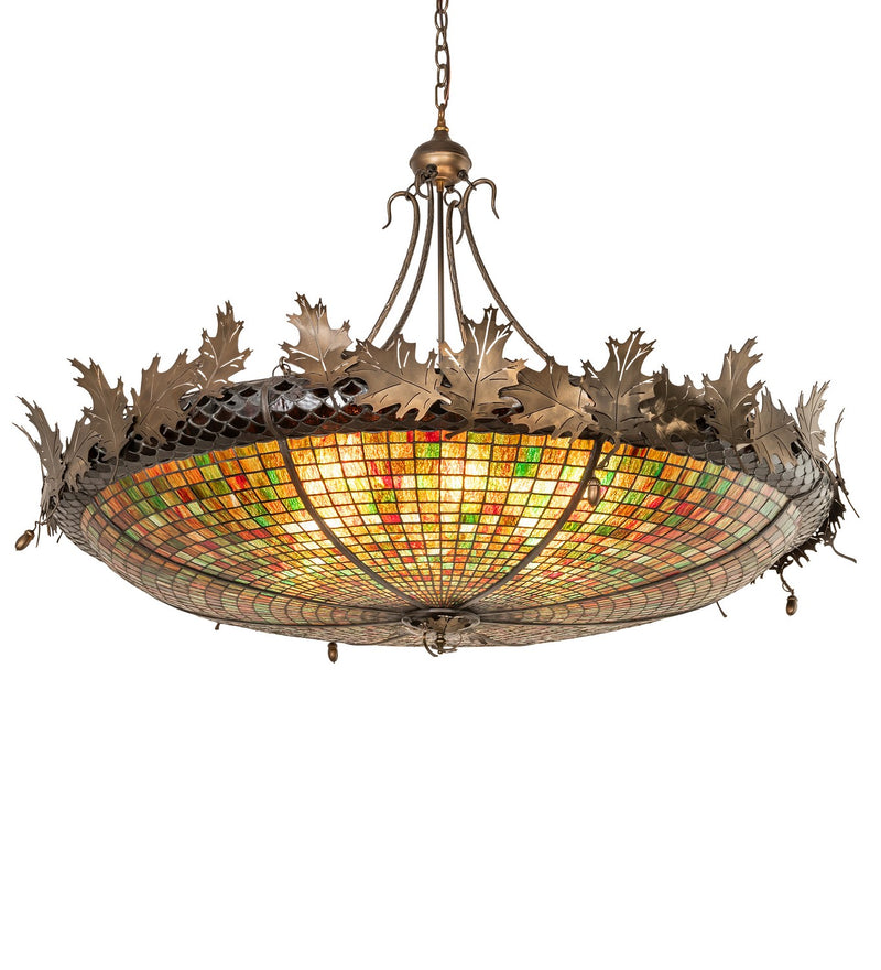 Meyda Tiffany 68577 Eight Light Pendant, Antique Copper