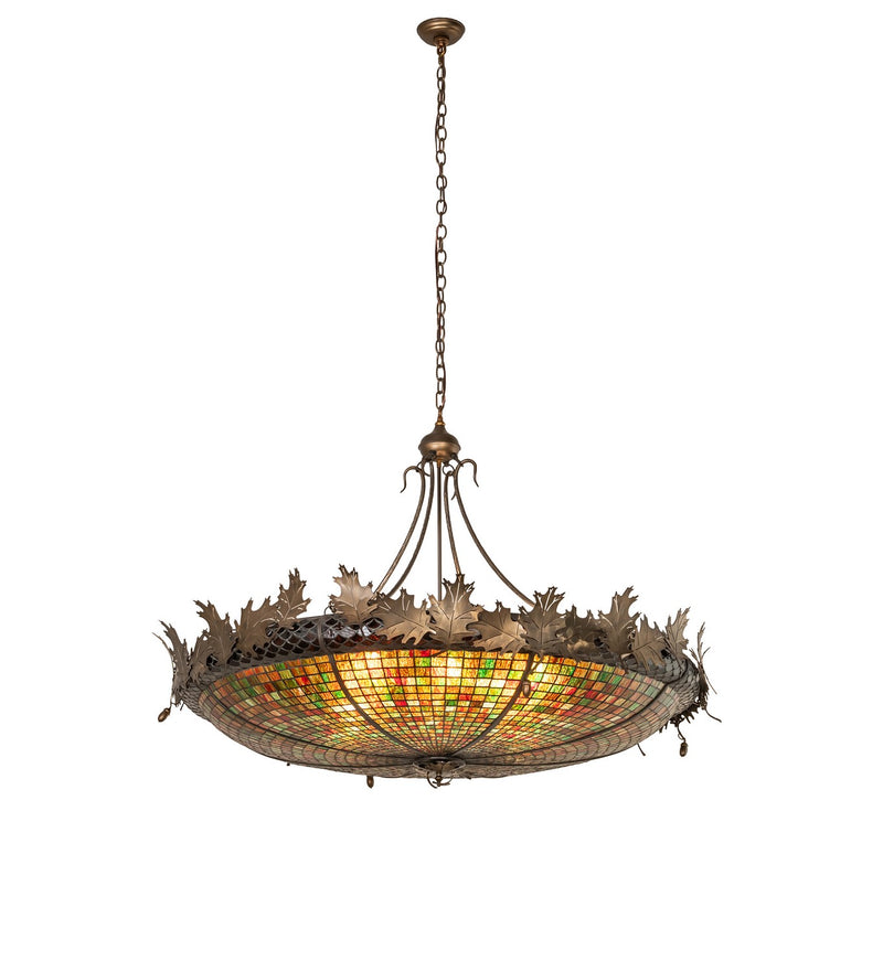 Meyda Tiffany 68577 Eight Light Pendant, Antique Copper