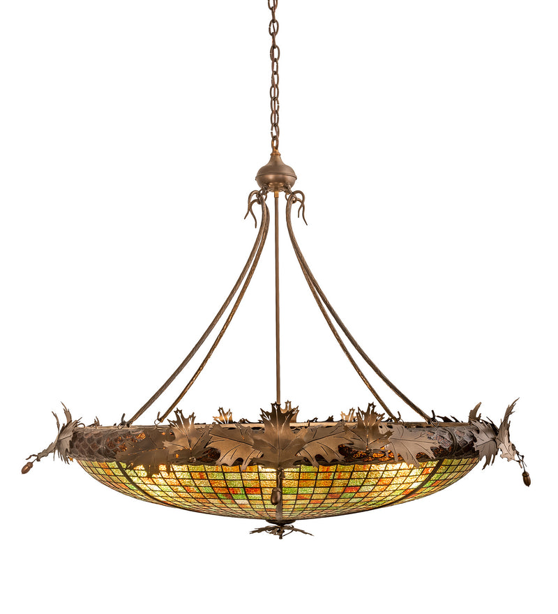 Meyda Tiffany 68618 Six Light Inverted Pendant, Antique Copper