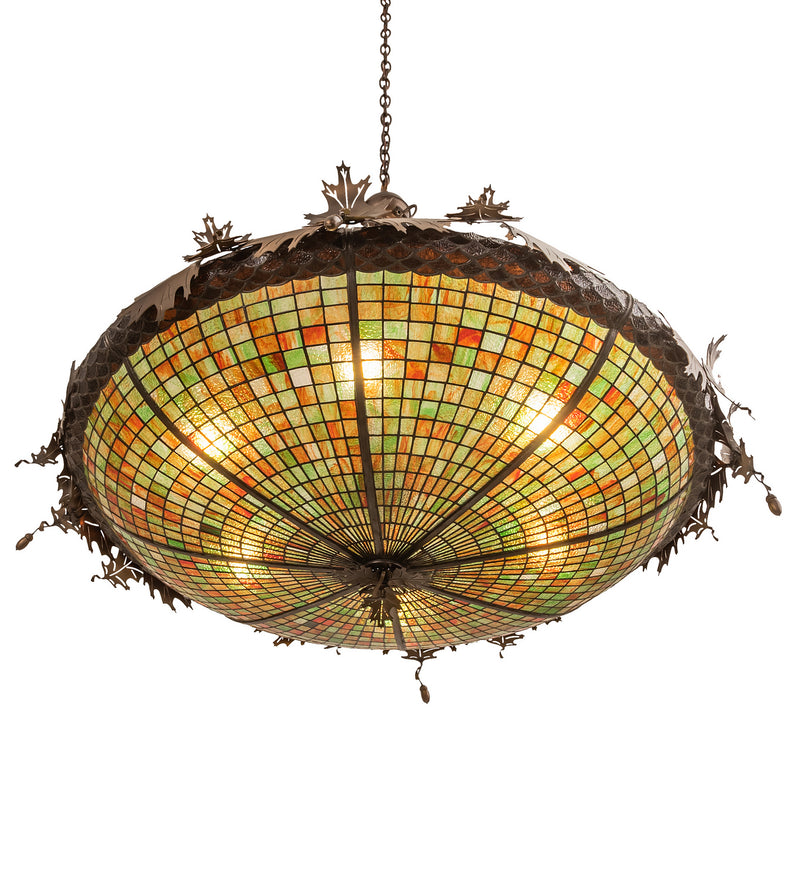 Meyda Tiffany 68618 Six Light Inverted Pendant, Antique Copper