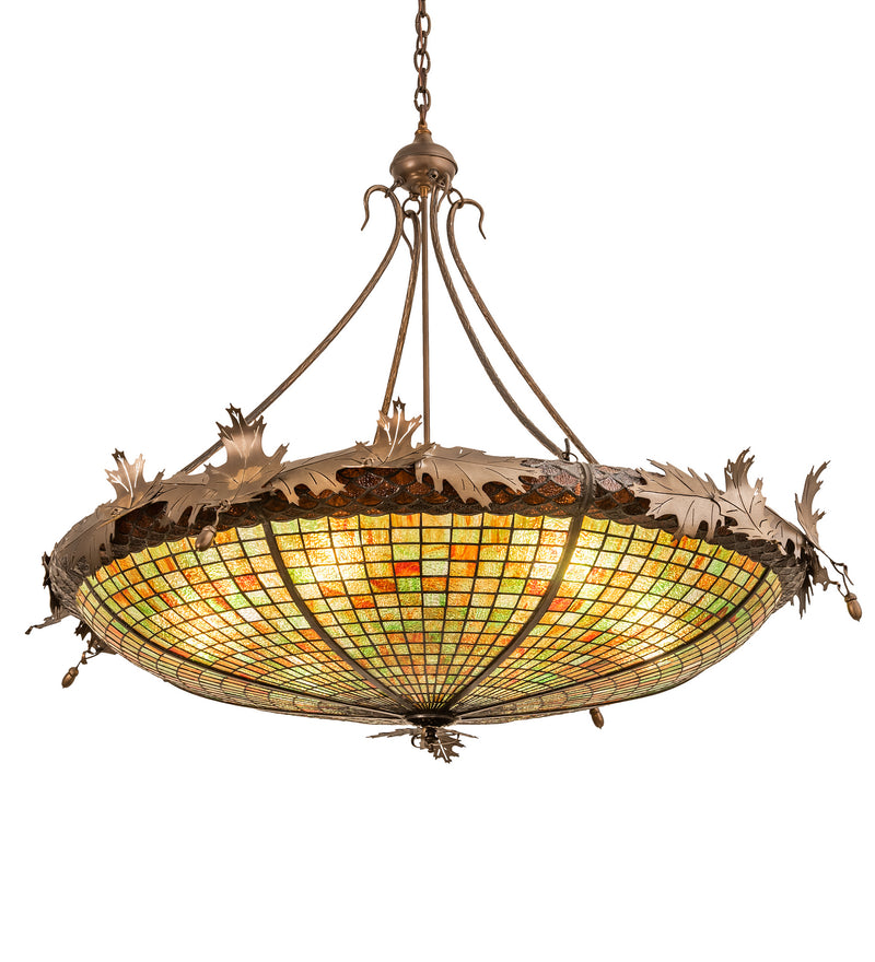 Meyda Tiffany 68618 Six Light Inverted Pendant, Antique Copper