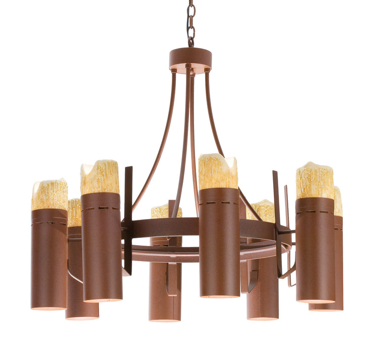 Meyda Tiffany 68946 16 Light Chandelier, Rust