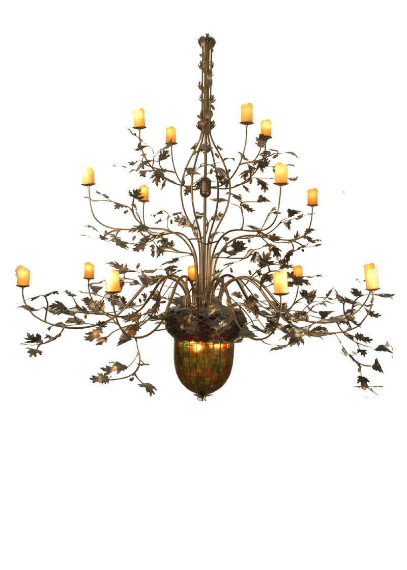 Meyda Tiffany 69366 19 Light Chandelier, Antique Copper
