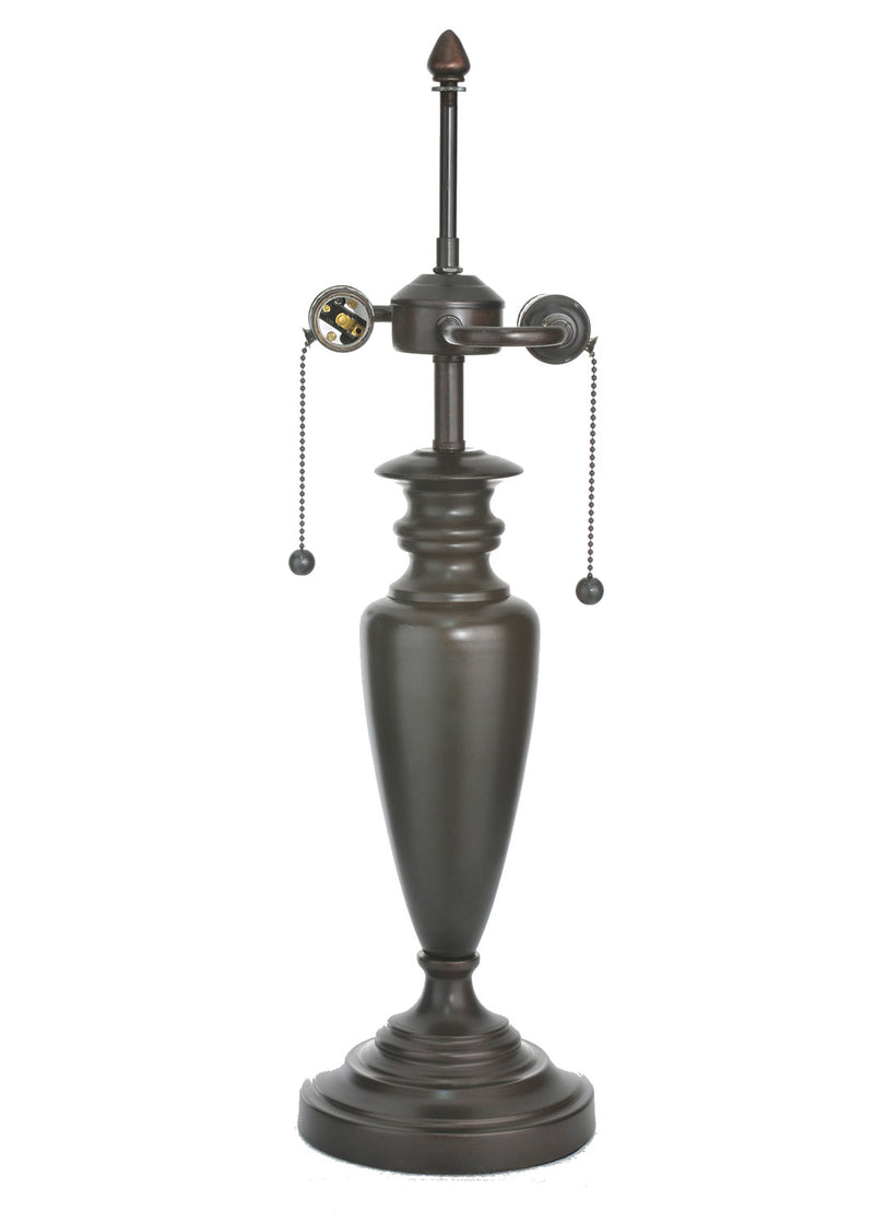 Meyda Tiffany 69404 Two Light Table Lamp, Craftsman Brown