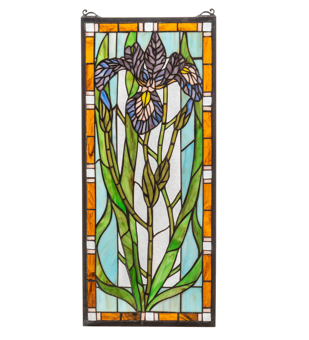 Meyda Tiffany 69829 Window, Zaz Purple/Blue Purple Amber Clear