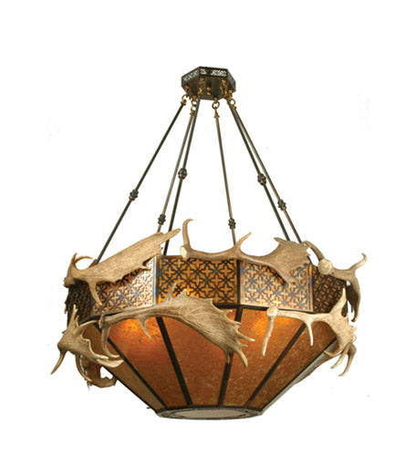 Meyda Tiffany 70135 Eight Light Chandelier, Burnished Antique Copper