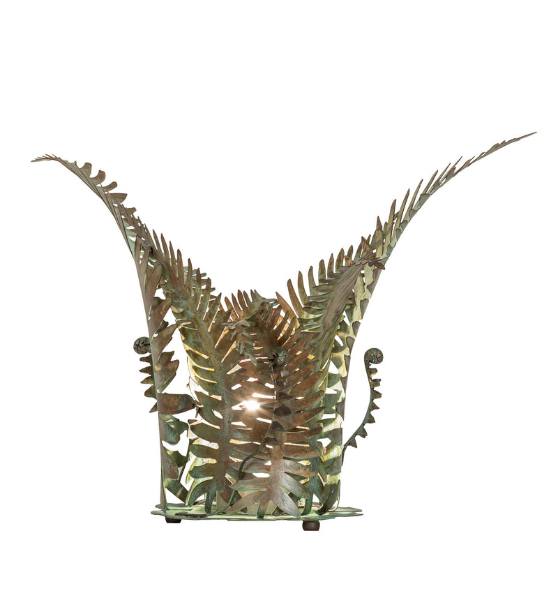 Meyda Tiffany 70630 One Light Table Lamp, Verdi Copper