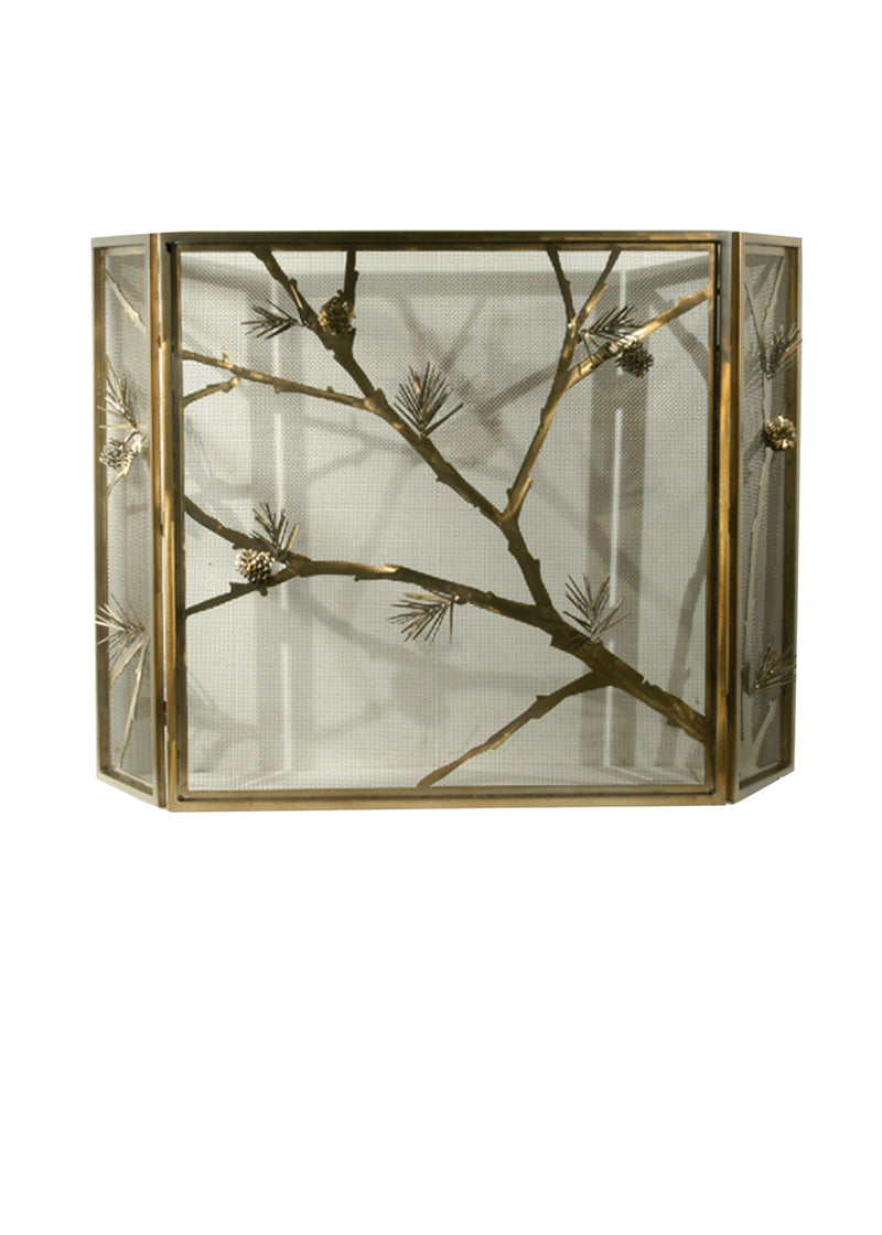 Meyda Tiffany 71075 Fireplace Screen, Antique Copper