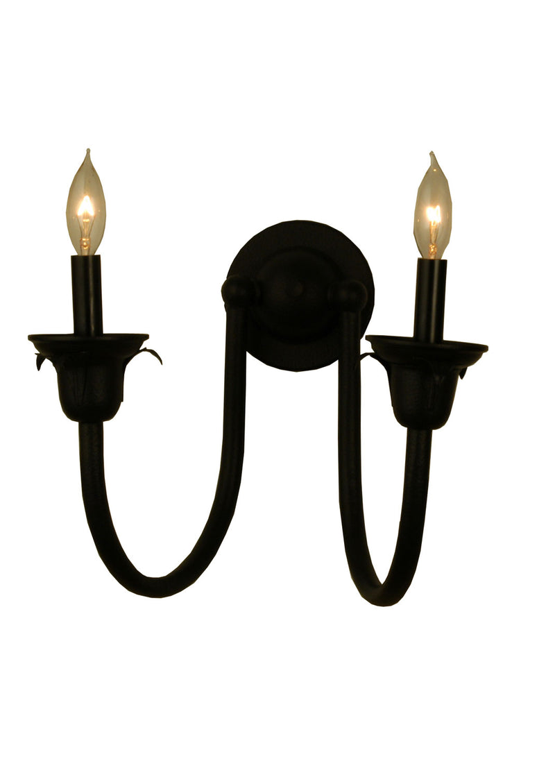 Meyda Tiffany 71234 Two Light Wall Sconce, Dark Roast