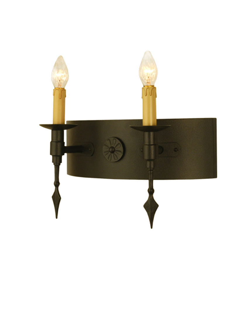 Meyda Tiffany 71304 Two Light Wall Sconce, Dark Roast