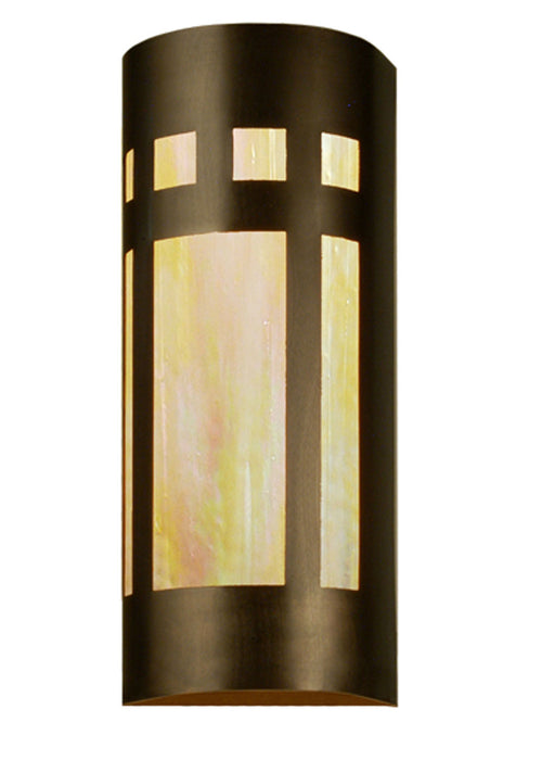 Meyda Tiffany 71352 Two Light Wall Sconce, Craftsman Brown
