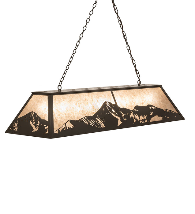 Meyda Tiffany 72323 Nine Light Oblong Pendant, Timeless Bronze