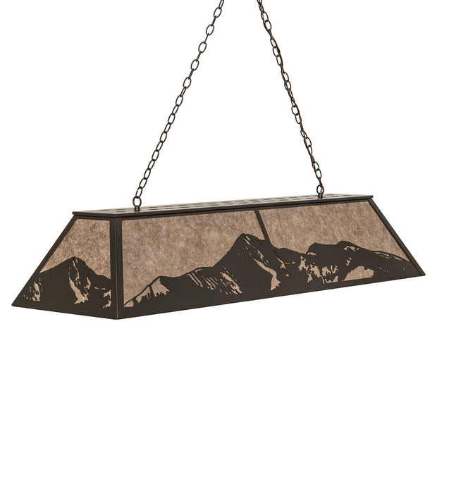 Meyda Tiffany 72323 Nine Light Oblong Pendant, Timeless Bronze