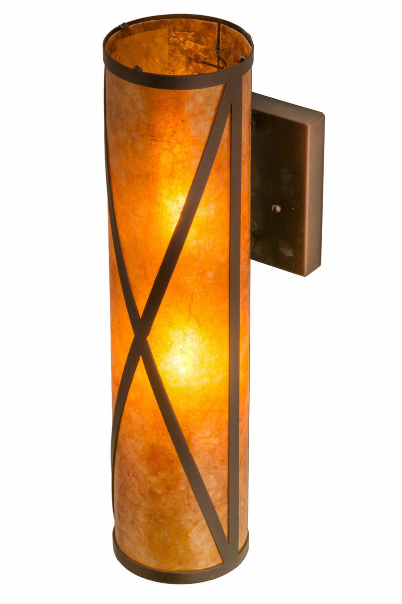 Meyda Tiffany 72363 Two Light Wall Sconce, Mahogany Bronze