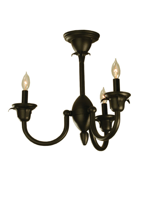 Meyda Tiffany 73237 Three Light Chandelier, Dark Roast