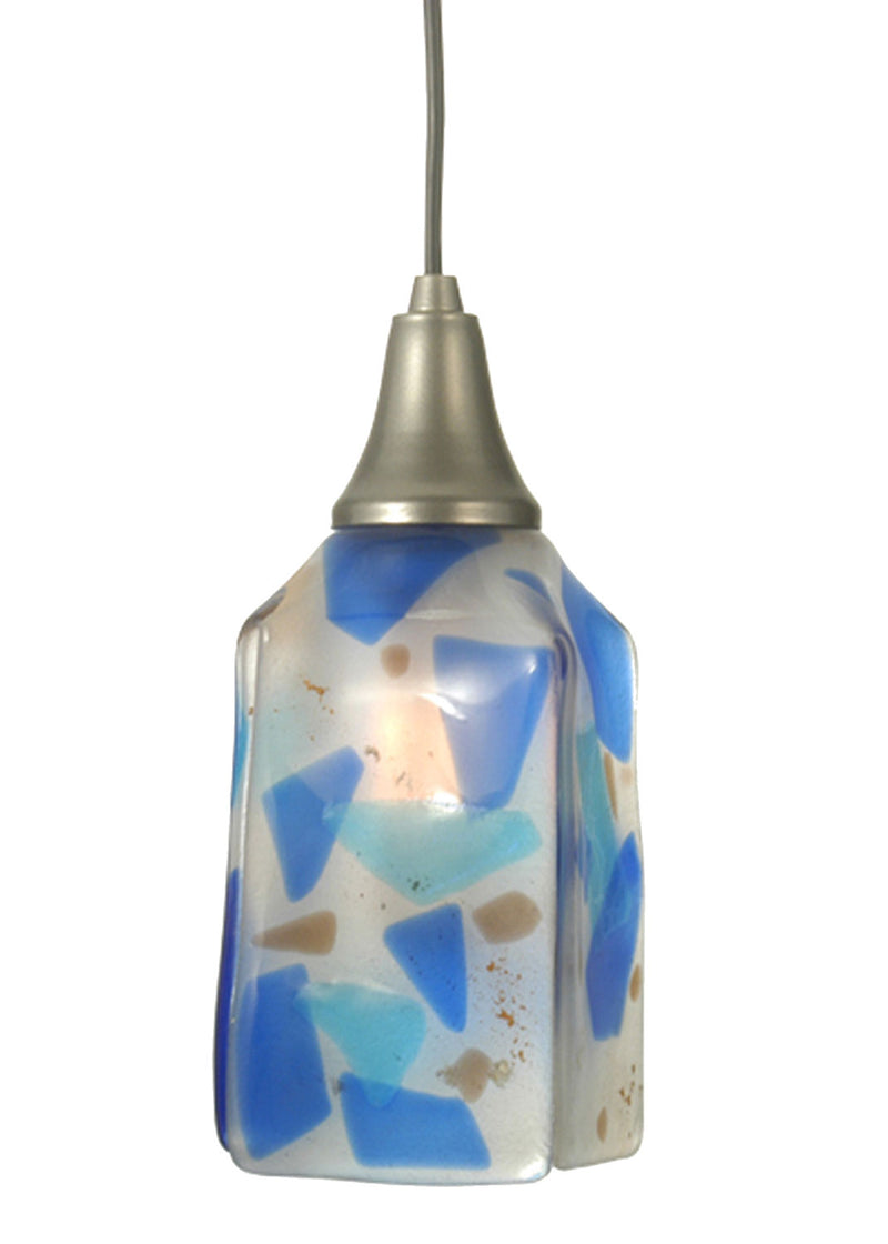 Meyda Tiffany 73264 One Light Mini Pendant, Nickel Powdercoat
