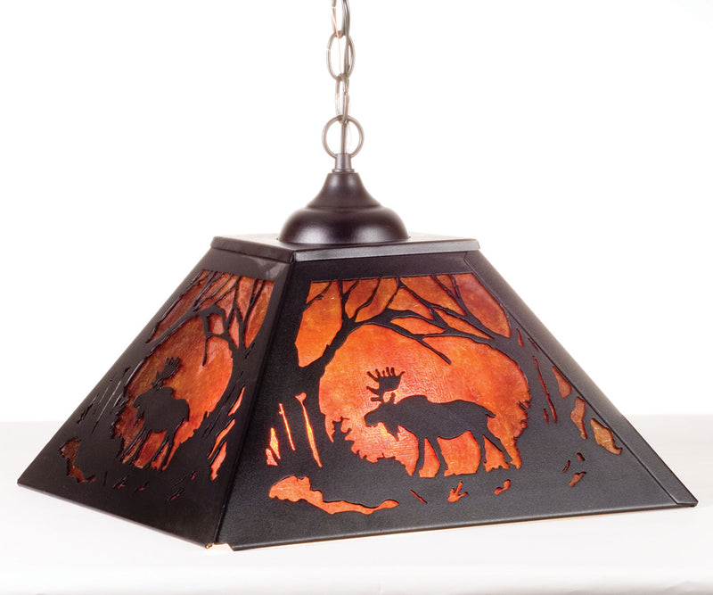 Meyda Tiffany 73342 Two Light Pendant, Textured Black