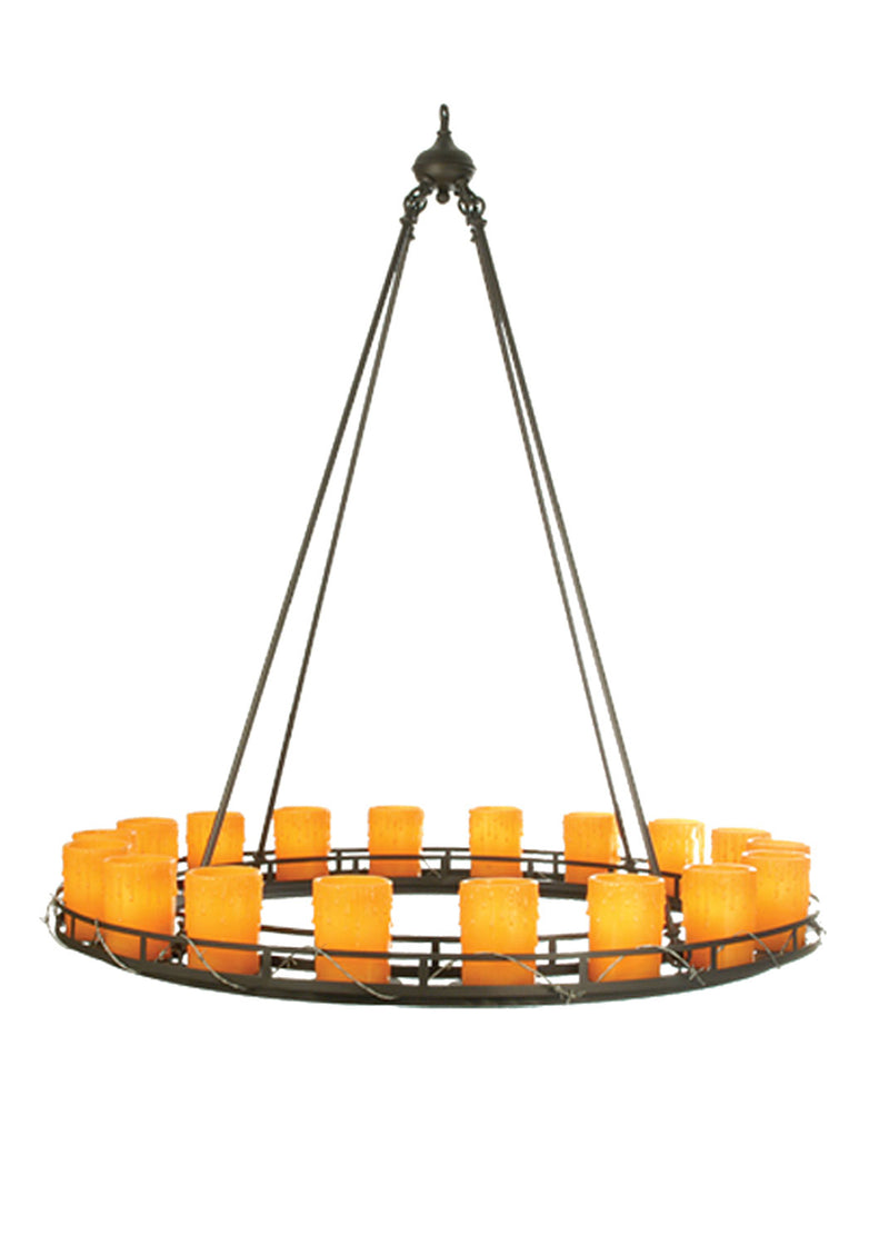 Meyda Tiffany 73483 18 Light Chandelier, Wrought Iron