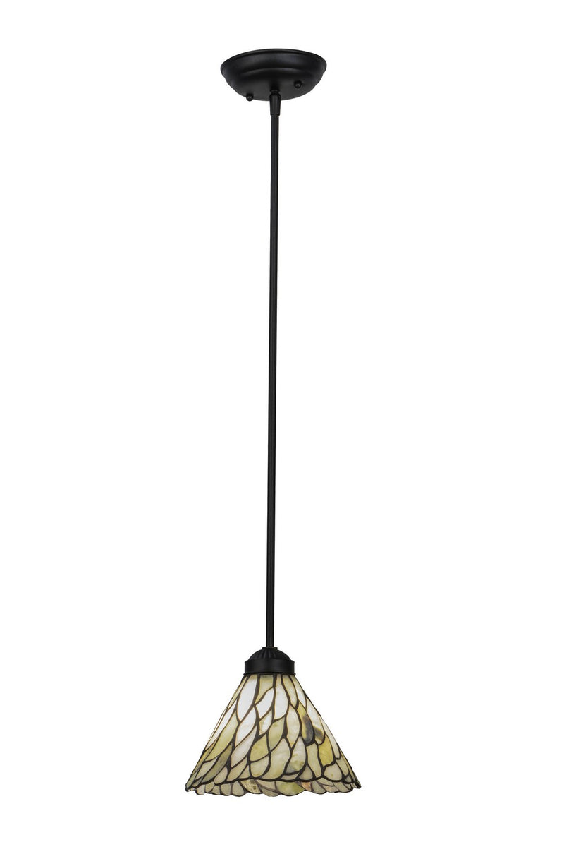 Meyda Tiffany 73652 One Light Mini Pendant, Black