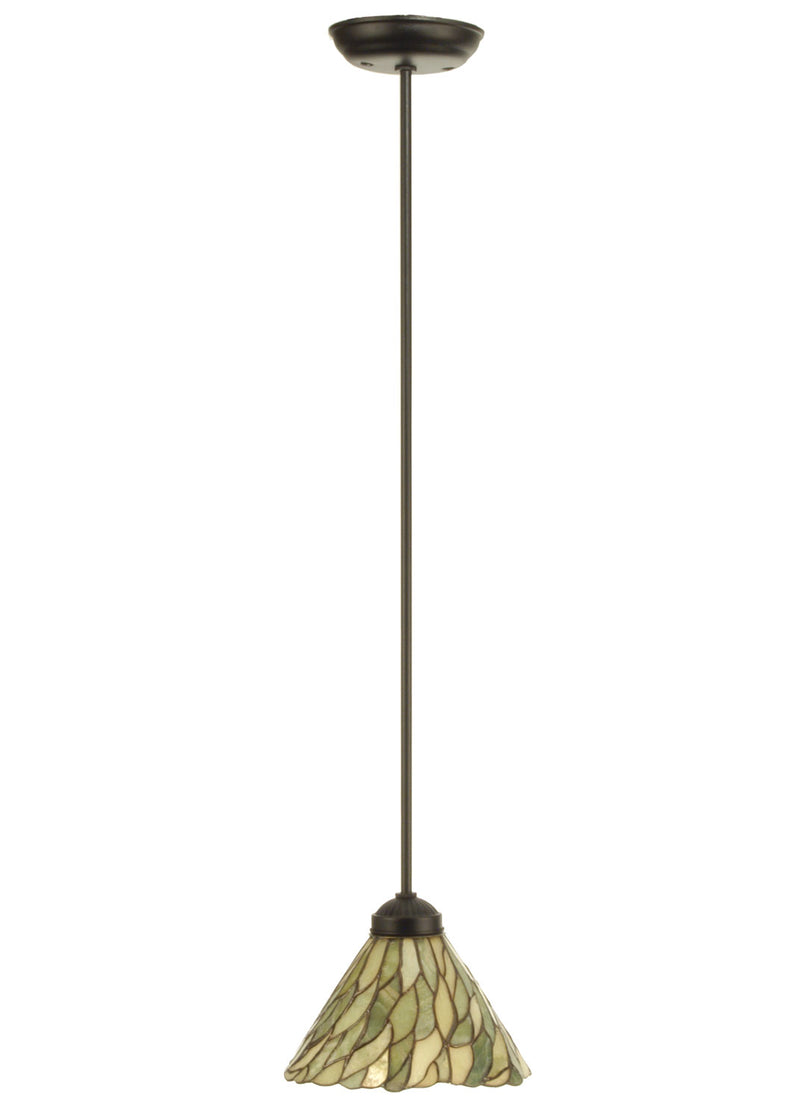 Meyda Tiffany 73652 One Light Mini Pendant, Black