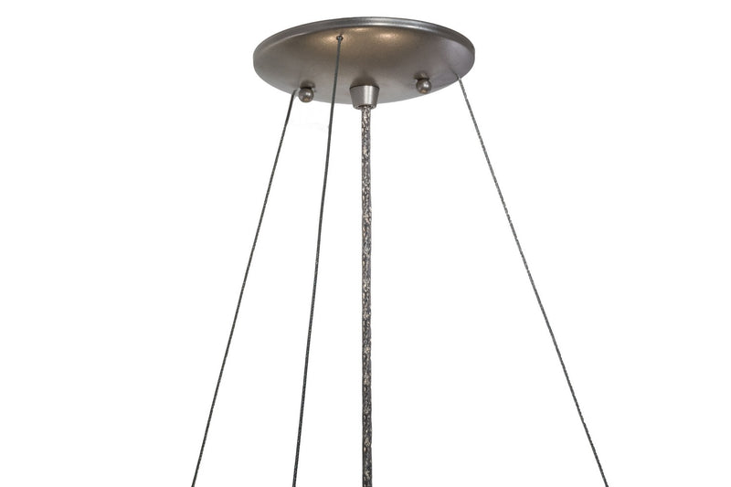Meyda Tiffany 73879 Three Light Inverted Pendant, Nickel