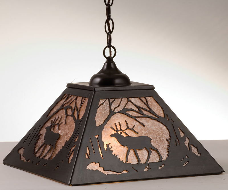 Meyda Tiffany 73915 Two Light Pendant, Timeless Bronze