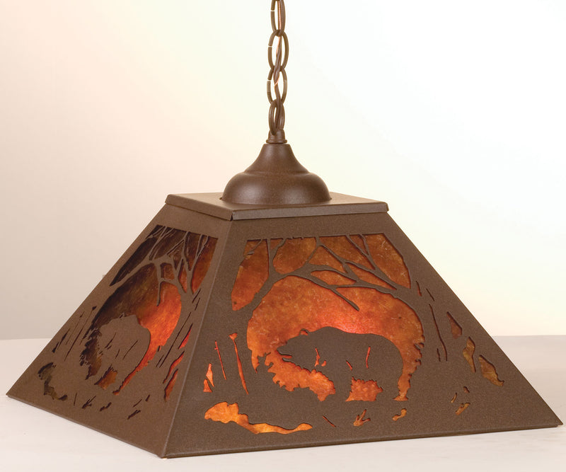 Meyda Tiffany 74003 Two Light Pendant, Cafe Noir