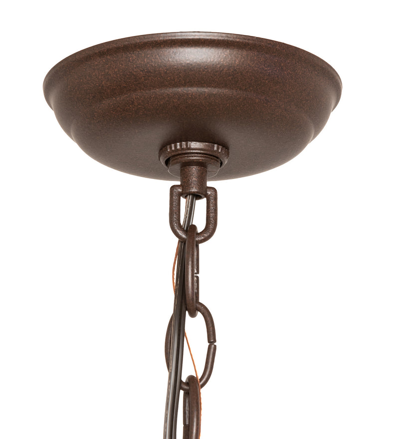 Meyda Tiffany 74004 Two Light Pendant, Cafe Noir