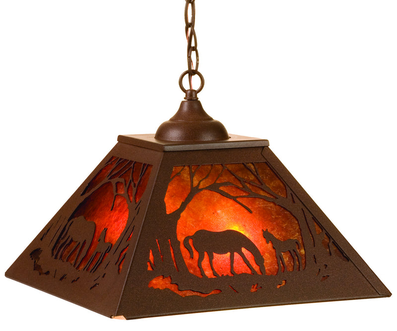Meyda Tiffany 74004 Two Light Pendant, Cafe Noir