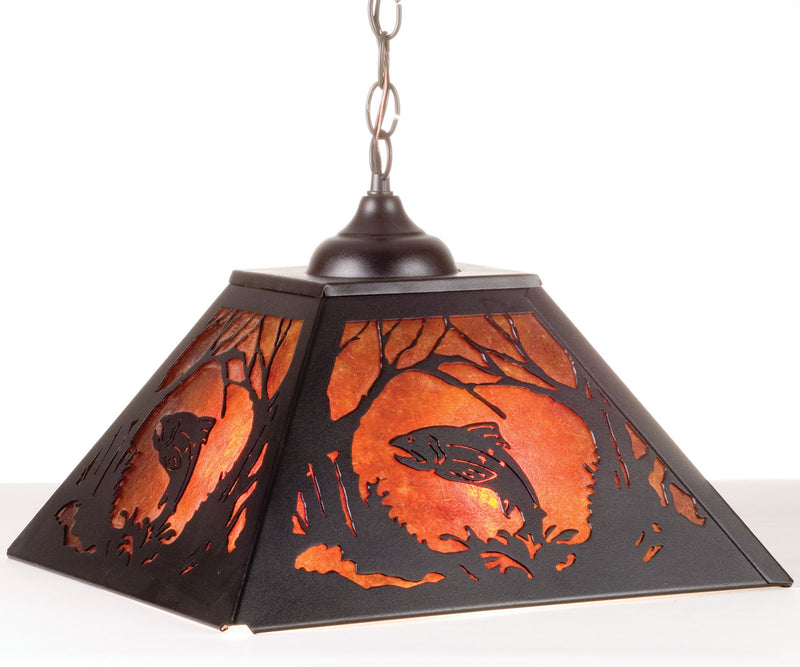 Meyda Tiffany 74031 Two Light Pendant, Textured Black
