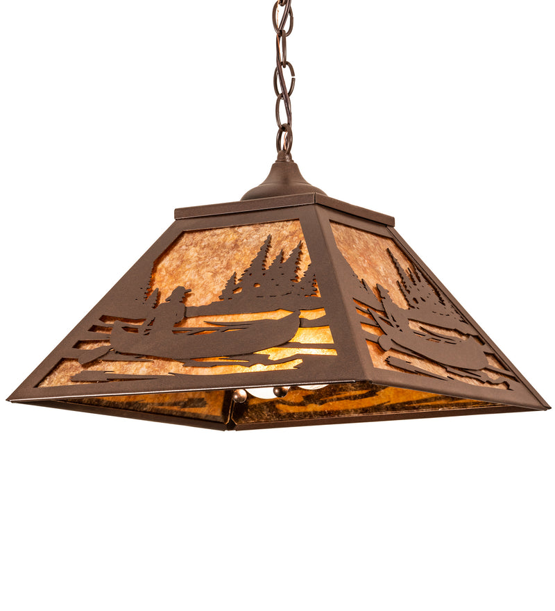 Meyda Tiffany 74032 Two Light Pendant, Cafe Noir
