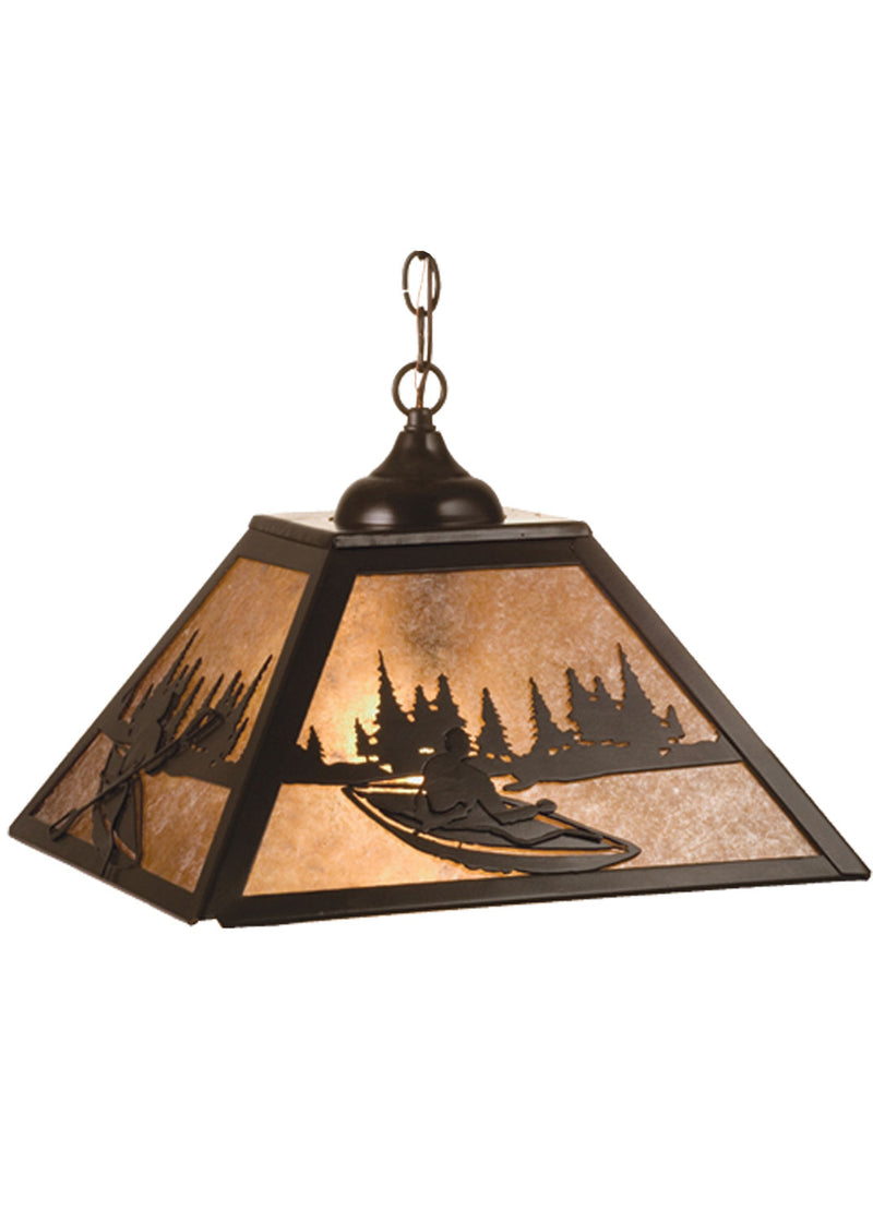 Meyda Tiffany 74156 Two Light Pendant, Timeless Bronze